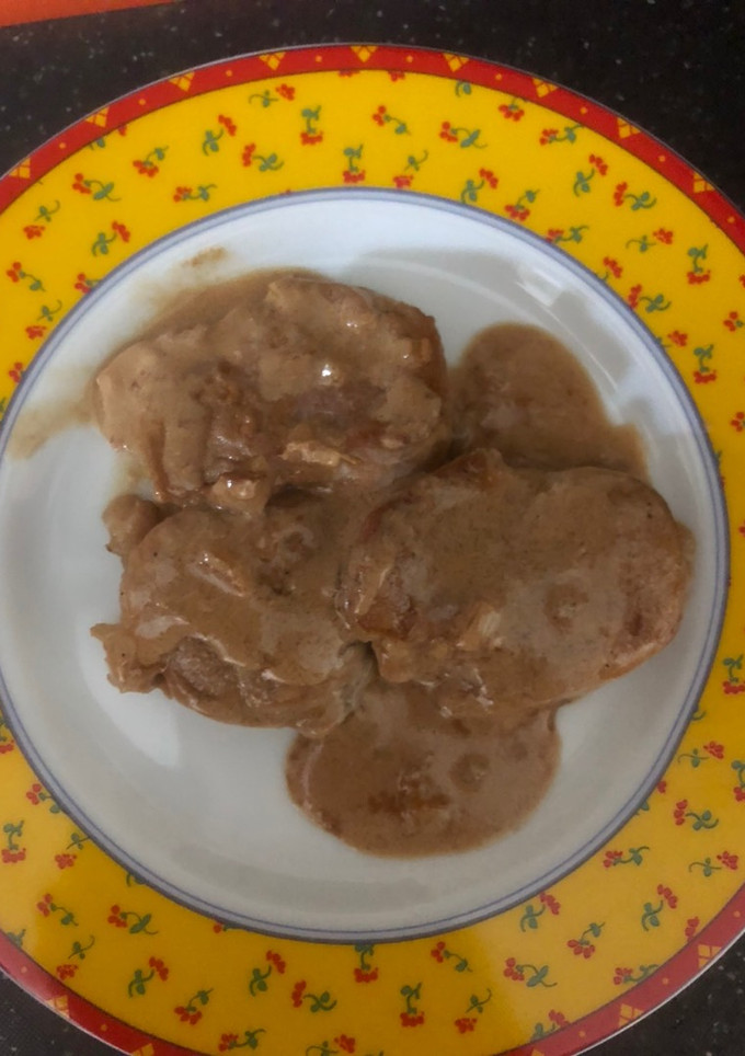 Una foto de Solomillo en salsa a la pimienta