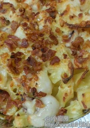西式煮意: 海鮮寬條麵 的食譜成品照片
