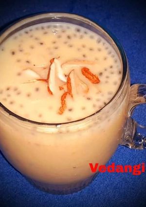 A picture of Badam Ka Sharbat.