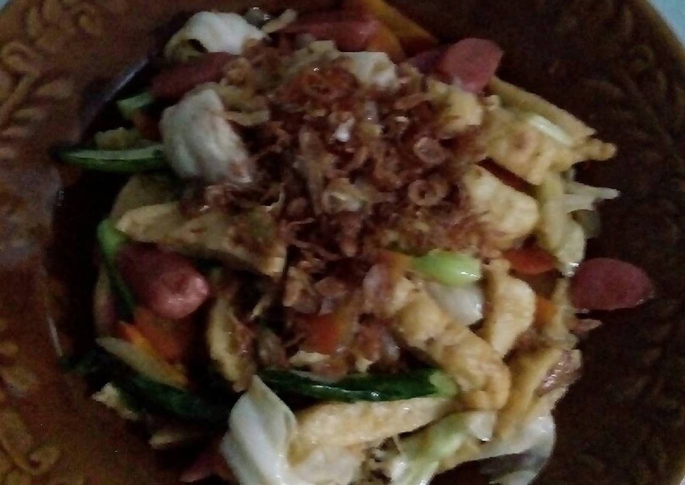 Capcay goreng tepung