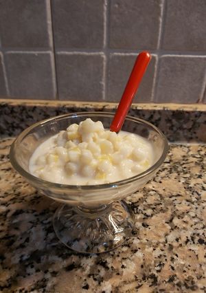 Una foto de Mazamorra con leche