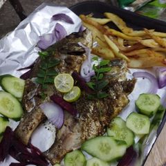 Crispy crunchy Pomfret fried fish A picture of Crispy crunchy Pomfret fried fish.