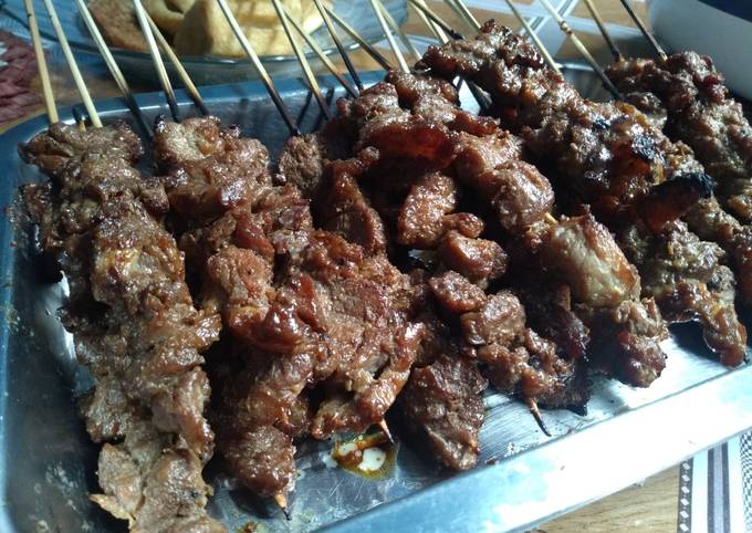 Ini dia! Resep praktis buat Sate Daging Sapi sajian Hari Raya dijamin istimewa