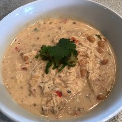 A picture of Slow-Cooker Jalapeño Chicken Chili.