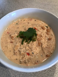 A picture of Slow-Cooker Jalapeño Chicken Chili.