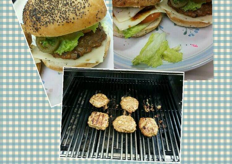 Langkah memasak Chiken burger sehat gurih