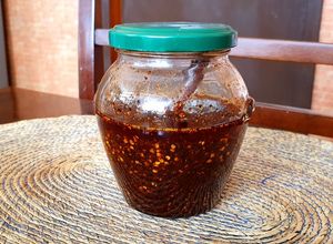 Una foto de Salsa de chiles secos