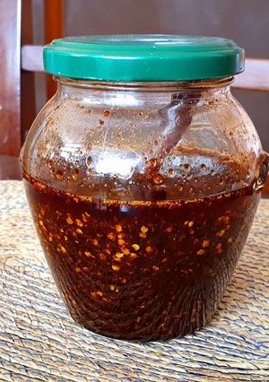 Una foto de Salsa de chiles secos