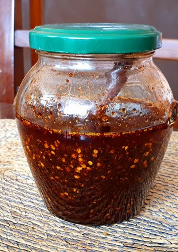 Una foto de Salsa de chiles secos