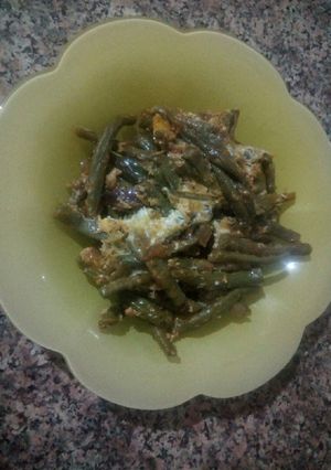 Une photo de Omelette haricot vert