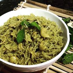 Pudina Kaju Pulao A picture of Pudina Kaju Pulao.