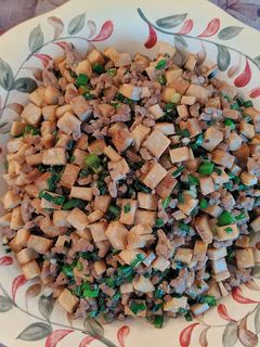 韮菜花炒豆干 的食譜成品照片