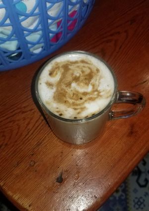 A picture of Home made Cappuccino.