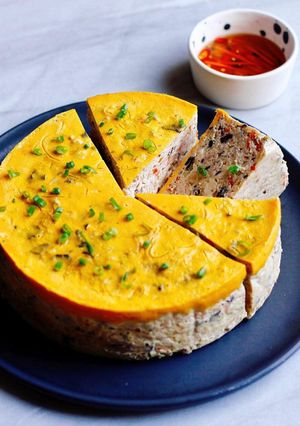 Hình của món Chả trứng hấp.