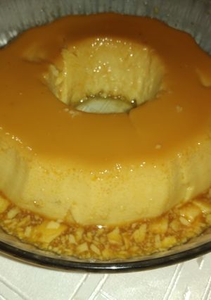 Una foto de Flan casero