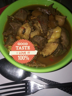 A picture of Ofals pepper soup.