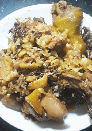 Hình của món Gà chiên mắm.