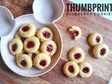 Thumbprint blueberry cookies