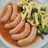 Salchichas en salsa al vino en Thermomix con patatas y pimientos airfryer