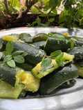 Zucchine marinate al basilico e menta