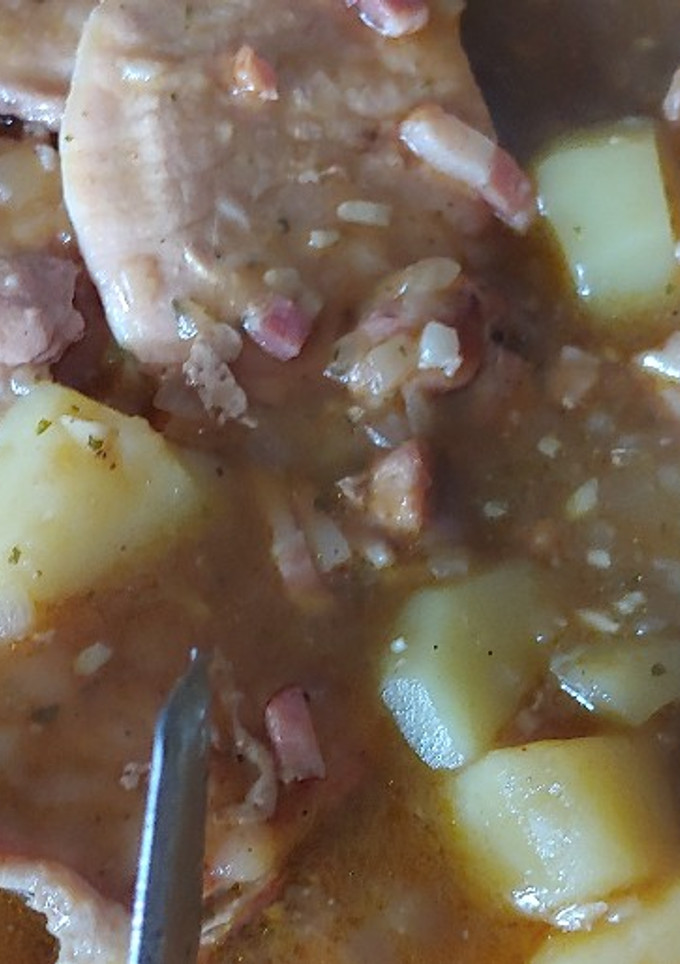 Una foto de Lomo en salsa Estofada