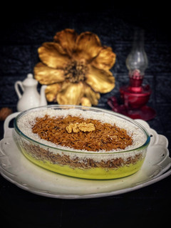 صورة لوصفة حلا الكاسترد والشعرية