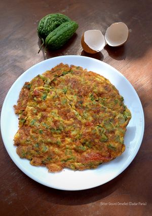Foto resep Bitter Gourd Omellet (Dadar Telur Pare)