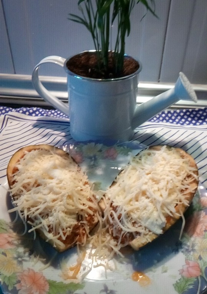 Una foto de Berenjenas con pisto y carne picada en Monsieur plus