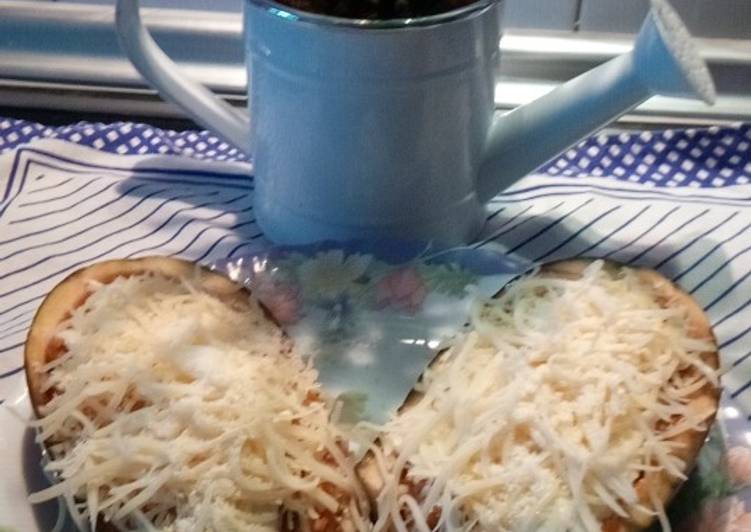 Berenjenas con pisto y carne picada en Monsieur plus