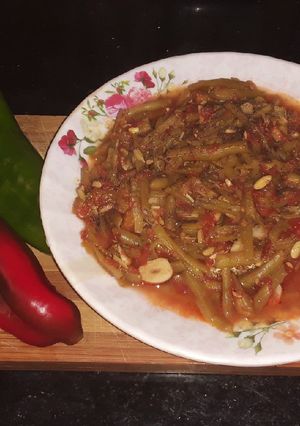 صورة لوصفة فاصولياء بالبندورة 🍅