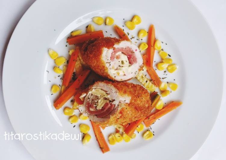 Bagaimana Menyiapkan Chicken Cordon Blue, Menggugah Selera