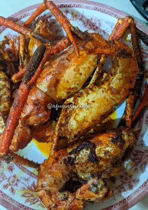 Gambar Udang Galah Goreng Kunyit Paprika