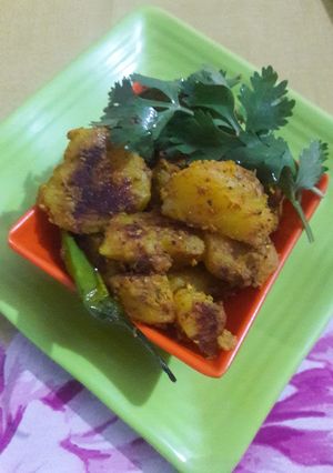 A picture of Tandoori aloo sabji.