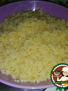 صورة لوصفة الكشري الاصفر 🍚