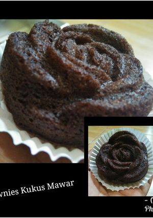 Foto resep Brownies Kukus Mawar