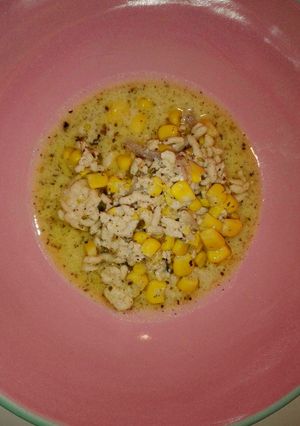 Fehérboros tejszínes csirkehús kukoricával és juharfa sziruppal recept fotója
