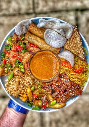 A picture of Homemade chinese feast.