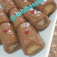 A picture of Chocolate log biscuits.