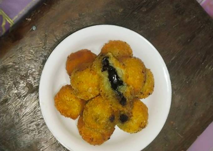 Bola ubi isi coklat lumer