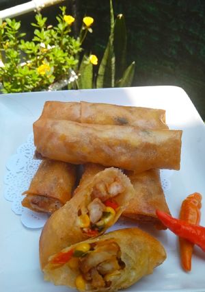 Foto resep Lumpia Tempe Teri & Jagung (lumpia titidj)