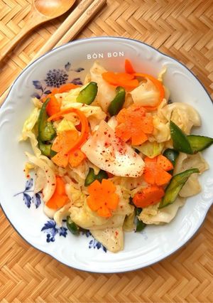 Hình của món Kim Chi Bắp Cải Kiểu Việt Nam.