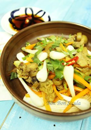 Hình của món Bò Tơ Xào Củ Kiệu.