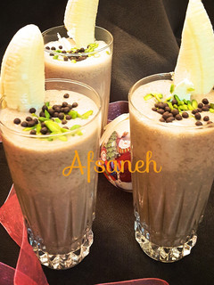 عکسی از دستور میلک شیک شکلاتی