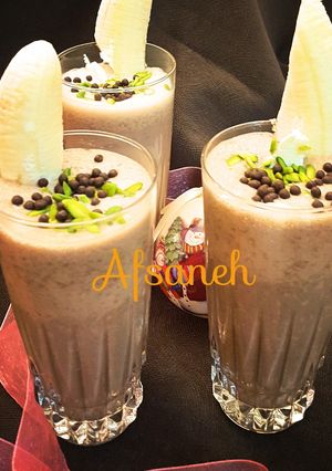 عکسی از دستور میلک شیک شکلاتی