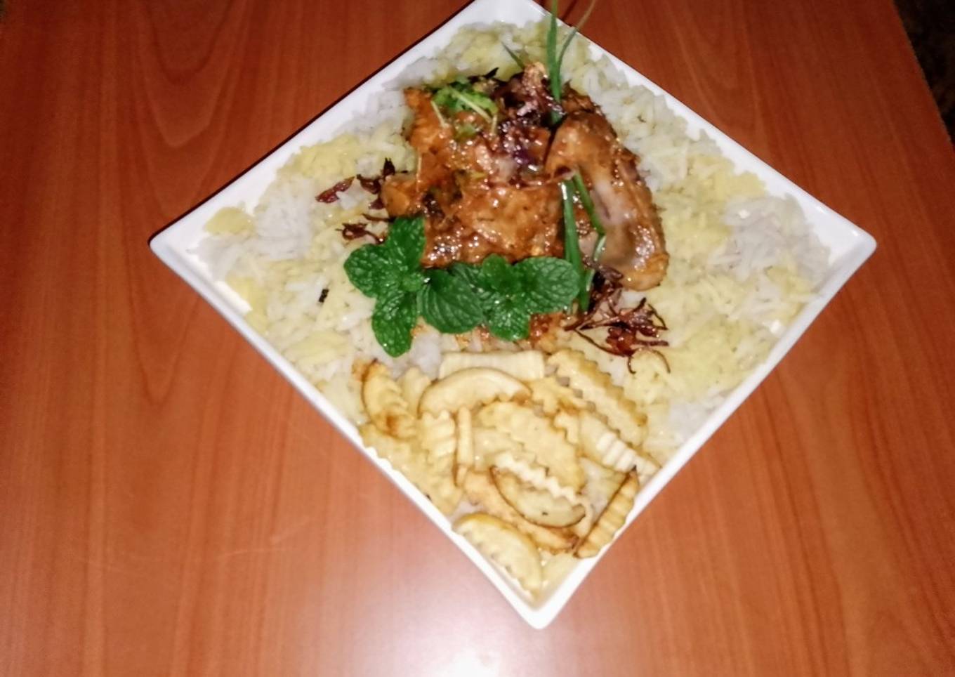 East African Swahili biryani 🧅🍅🌻🧂🧄🐔🥔