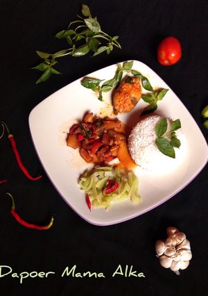 Foto resep Nasi campur