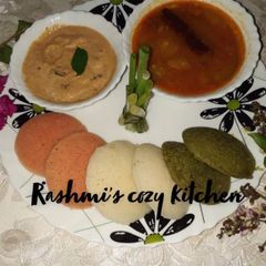 A picture of Healthy Tricolour Idli.