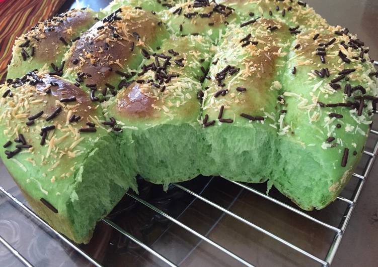 Resep Roti Sobek Pandan | Cara Buat Roti Sobek Pandan Yang Sedap