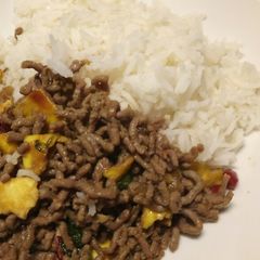 A picture of Yui inspired spicy beef.
