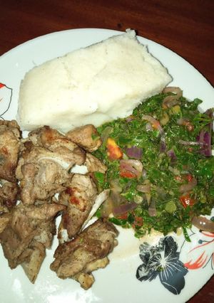 A picture of Pan fry pork.